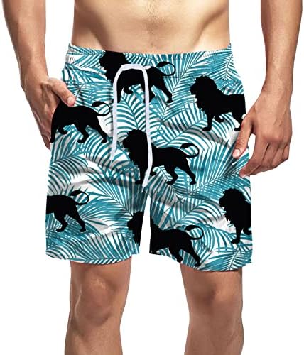 Pantaloni scurți de plajă XXBR pentru bărbați, pantaloni scurți de înot uscat rapid, cu căptușeală cu plasă, trunchiuri amuzante