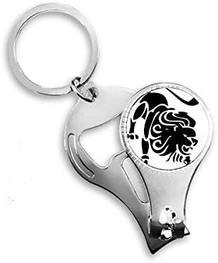 Constellation Leu Zodiac Nip Nipper Ring Key Lanț Deschizor de sticle Clipper