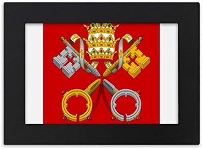 Diythinker Vatican City Europa Emblema Națională Desktop Frame Photo Ornamente Imagine Artă Pictură Cadou