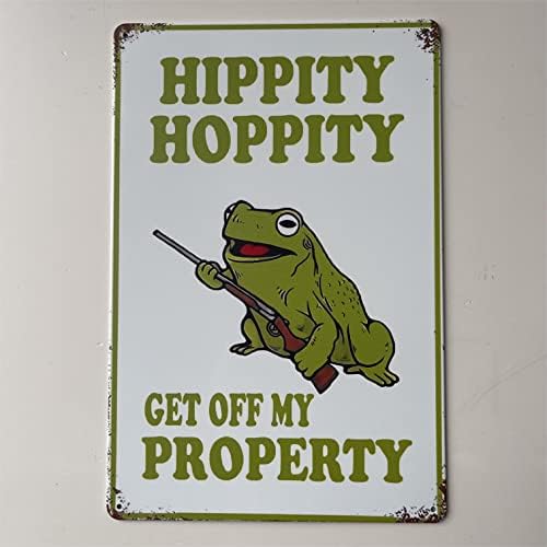 Hippity Poster.Interesting Metal Poster.Wall Decoration.Plaque.Vintage Decoration.Wall Art.Bar Cafe Metal Sign.8 × 12 Poster.