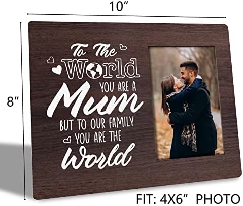 Pentru mamă cadouri cadru de imagine, pentru familia noastră ești lumea, tabletop poza cadru cadou placă, mamă pentru cameră