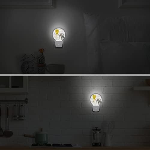 Uoyo Animal Elephant Board Light Light Plug în perete Valentin Love Floarea soarelui LED LED -uri de noapte auto amurg inteligent