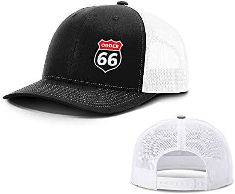 Bustedtees Ordin 66 Pat pălărie din plasă pentru uzură casual - capac de baseball pentru bărbați cu plasă respirabilă din spate
