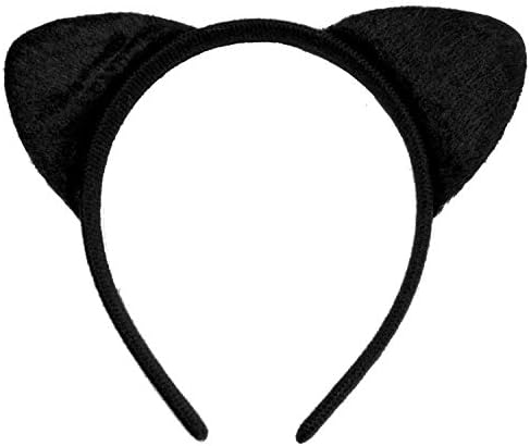 OLYPHAN Cat urechi și coadă costum Adult femei - Black Cat Halloween costum Set & amp; Cosplay Accesorii Kit