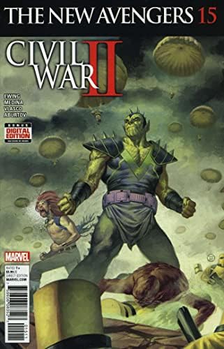 New Avengers 15 VF / NM; carte de benzi desenate Marvel / Al Doilea Război Civil