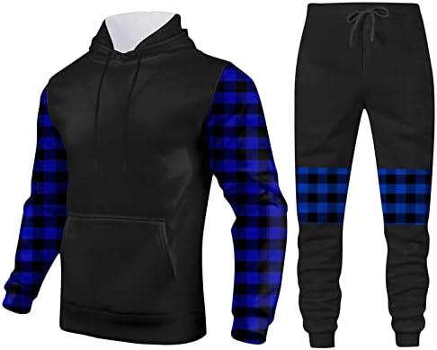 Wabtum Bărbați 2 piese Sweatsuits cu Buzunare Casual Active Treninguri Full Zip sport Jogging Suit seturi atletic Running Suit