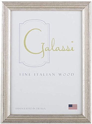 F. G. Galassi realizat manual din lemn italian din lemn cadru, canal de argint, model 8x10 nr. 29680