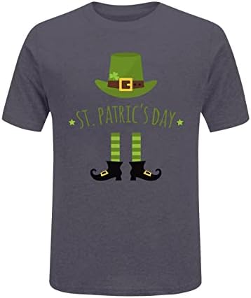 Cămașă de zi a lui St.Patrick pentru femei libere tricouri shamrock o gât tricouri de gât, tricouri cu mânecă scurtă cu mânecă scurtă bluză