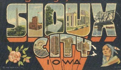 Sioux City, Iowa Card poștal