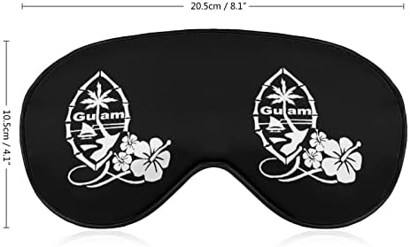 Masca de ochi Guam Hibiscus pentru somnul înnebunit noaptea cu ochiul cu curea reglabilă pentru bărbați femei călător