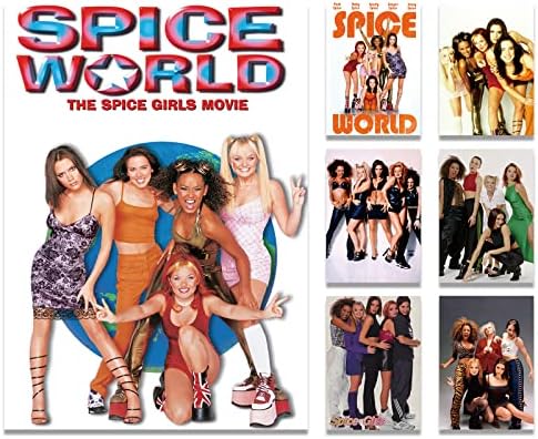 XAXWMKWOLA Afișar pentru Spice Girsl Music Music 90s Poster Decor de perete pentru Spice Girsl Art Decor Imprimare 7 PC -uri/Set