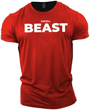 Gymtier Beast - tricou pentru culturism | Îmbrăcăminte de antrenament pentru tricouri pentru bărbați
