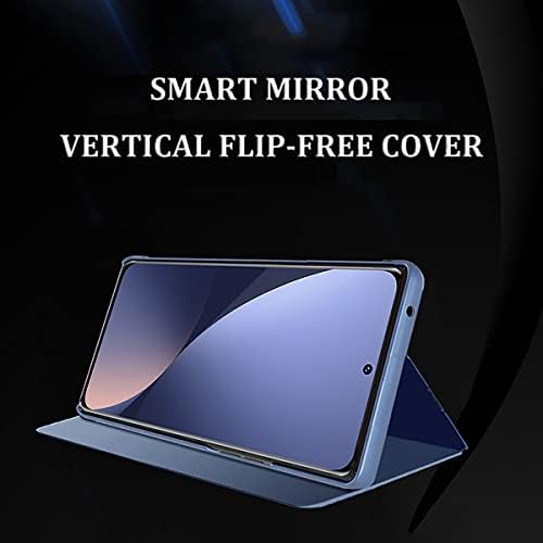 Ysnzaq View Smart Window Phone Case Pentru Apple iPhone 14 Plus 6.7, design oglindă de afaceri protecție completă cu capac