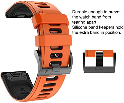 Soumix Smart Watch Band pentru Garmin Fenix ​​7 7s 7x 6 6s 6x 5x 5 5s 3 3HR 935 945 Rapid Easyfit Silicon 20 22 26mm Brățară