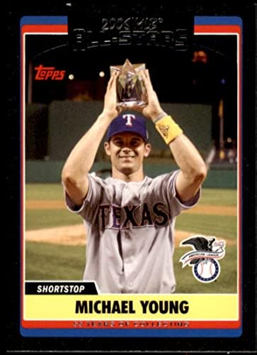 Michael Young Card 2006 Topps Actualizare Black UH252