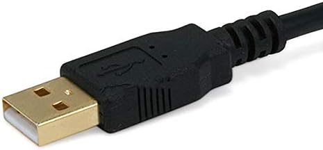 Cablu Monoprice USB tip - A la USB tip-B 2.0-1.5 picioare - negru 28/24AWG, conectori placați cu aur, pentru imprimante, scanere