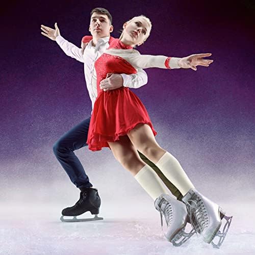 6 perechi șosete de patinaj pe gheață șosete de compresie bumbac șosete role șosete șosete genunchi Sport atletic pentru femei