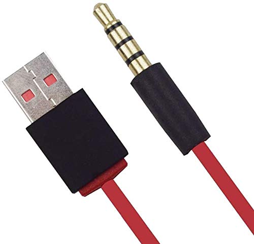 Cablu USB de 3,5 mm Cablu Încărcător Wireless compatibil cu căștile wireless Beats by Dr Dre Solo Studio
