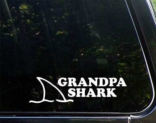 Diamond Graphics bunicul rechin Die Cut Decal Bumper autocolant pentru ferestre, Masini, Camioane, laptop-uri