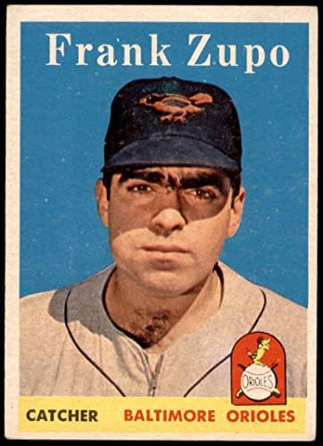 1958 Topps 229 Frank Zupo Baltimore Orioles VG/Ex Orioles