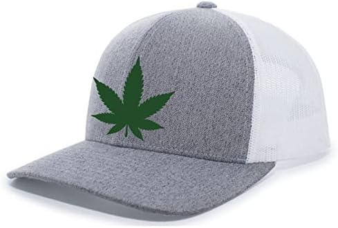 Buruieni cu frunze de frunze marijuana canabis mesh back back trucker pălărie de baseball