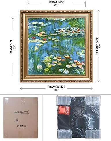 Decorts - Water Lily Pond 1914, Claude Monet Art Reproducere. Arta încadrată de tipărire și muzeu pentru decorul de perete.