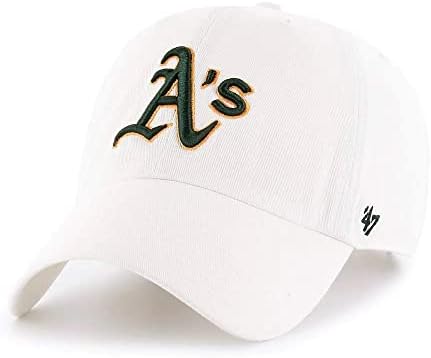 '47 Oakland Athletics Alb Curat Pălărie Reglabilă, Adult O Mărime Se Potrivește Tuturor
