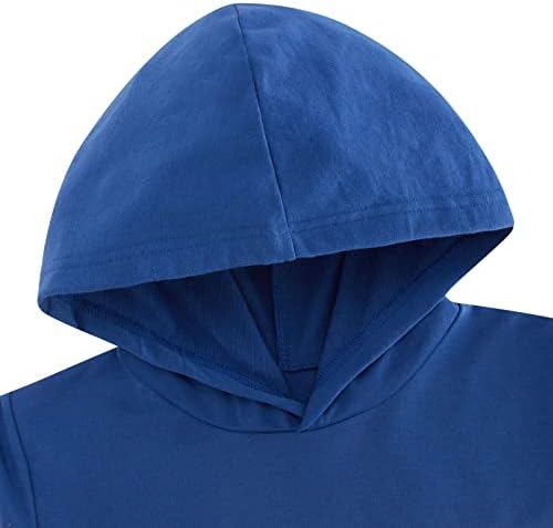 Hoodies pentru fete pentru copii Hanoracs Casual Color Block Hood Pullover Topsuri cu mânecă lungă de 6-14 ani