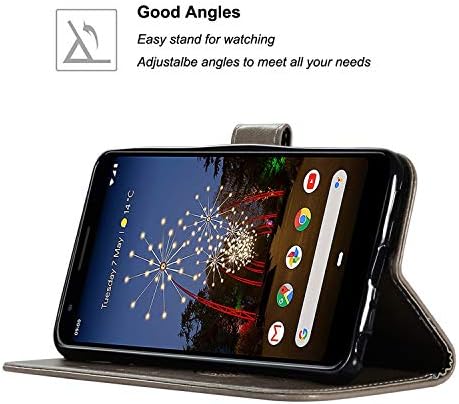 Carcasă Google Pixel 3a, carcasă Pixel 3 Lite ,Booceicd [curea de mână] portofel din piele PU de lux Flip husă de protecție