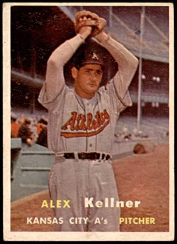 1957 Topps # 280 Alex Kellner Kansas City Athletics VG/Ex Athletics