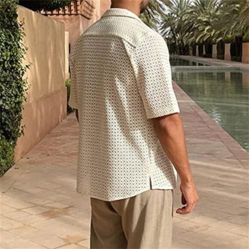 Tricouri de vară BMisegm pentru bărbați bărbați casual solid slim fit tops de bază cu mânecă scurtă rotire pentru bărbați înalți