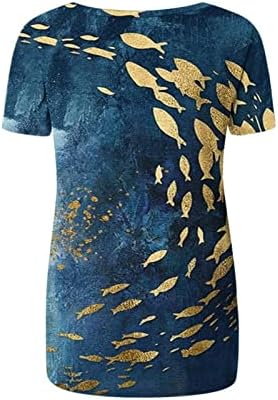 Tricouri pentru fete toamna vara maneca scurta barca gât Spandex fluture imprimare Bluze Camasi femei Haine IY