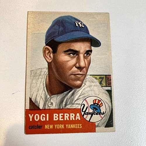 1953 Topps 104 Carte de baseball Yogi Berra - cărți de baseball slabbed