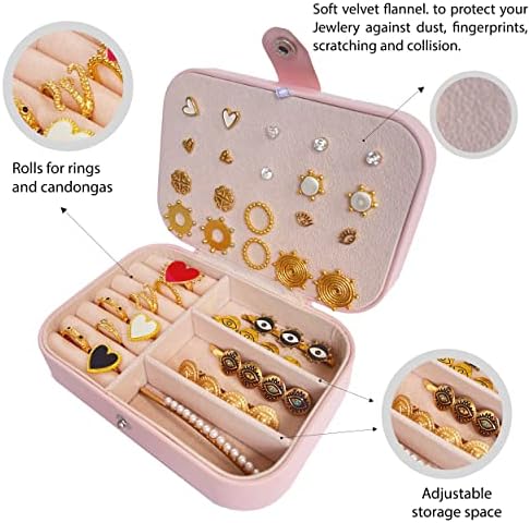Productdipity fun Jewellery travel box, organizator pentru femei și fete, organizator mic ideal pentru cadou sau ca suport