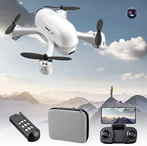 Mini drone cu cameră de 1080p, quadcopter RC pliabil, jucării de control la distanță, cu zbor de traiectorie, 3 viteze, pentru