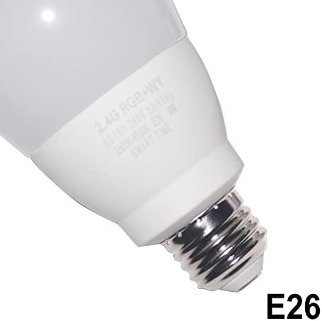 Fjyikj Smart LED bec culoare schimbare 9w becuri cu telecomanda RGB cald / rece alb, Calendarul, Dimmable E26 șurub de bază,