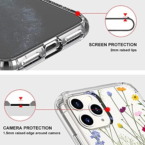 Mosnovo Proiectat pentru carcasa iPhone 11 Pro, [6,6 ft Protecția picăturii de grad militar] Copertă de telefon limpede pentru
