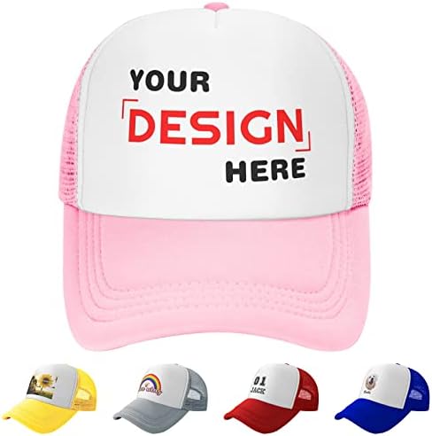 Pălării personalizate pentru bărbați Femei adăugați numele dvs. Logo Design Foto pălării personalizate Trucker șapcă de Baseball