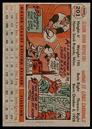 RIP Repulski Card 1956 Topps 201