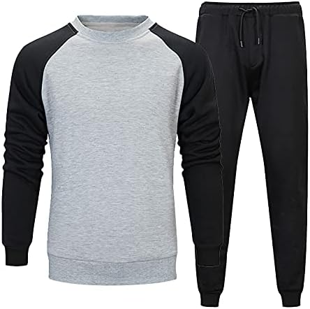 Jachetă casual pentru bărbați și traseu pulverizat Set 2PC Set de modă Sport Color Jogger Pullover Athletic și Pantaloni