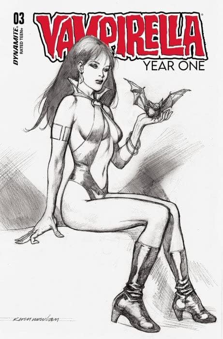 Vampirella Anul unu 3F VF / NM; dinamită carte de benzi desenate / 1: 10 Varianta B & amp; W