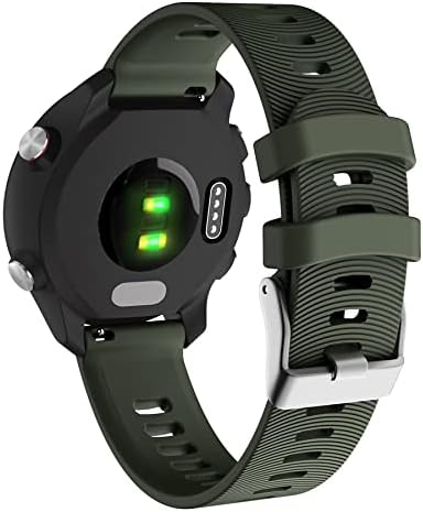 Vevel 20mm Silicon Watchband curea pentru Garmin Forerunner 245 245m 645 Vivoactive 3 Vivomove HR Brățară inteligentă Brățară