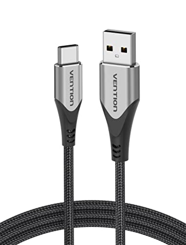 Cablu USB C VENTION 6ft, USB A TO USB Tip C Cablu de încărcare 3a Încărcare rapidă Nylon împletit USB C Compatibil cu Samsung