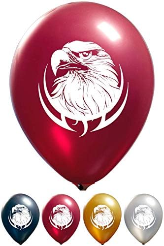 Eagle Balloons - 12 inch latex - imprimare pe două fețe pentru petreceri de naștere sau orice altă utilizare a evenimentului