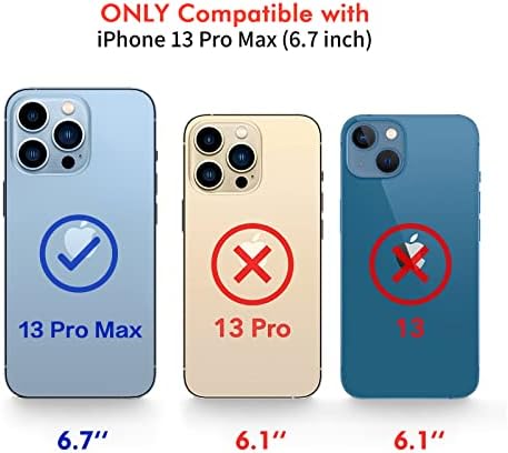Nuoku conceput pentru portofel iPhone 13 Pro Max, carcasă magnetică detașabilă pentru iPhone 13 Pro Max cu suport pentru Card