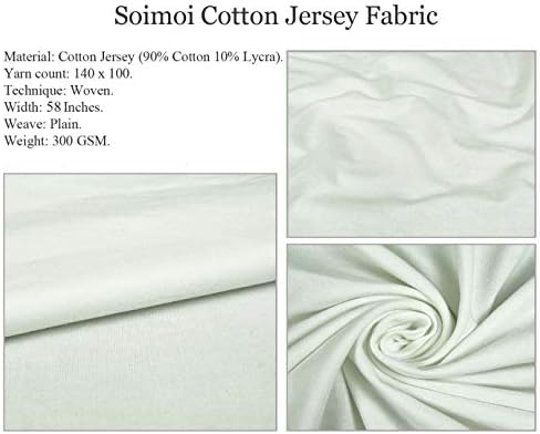 Soimoi bumbac Jersey Fabric Paisley & amp; Floral Artistic Print cusut Fabric curte 58 Inch Wide