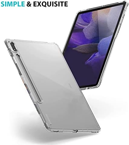 Zuslab Carcasă transparentă compatibilă cu Samsung Galaxy Tab S8+ Plus Case/ S7+ Plus/ S7FE 12.4 '' 2022, TPU moale Slim Fit