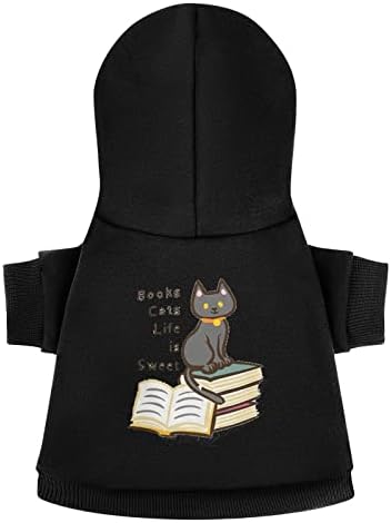 Cărți pisici viața este dulce dintr-o bucată costum de câine costum de animale de companie haine cu pălărie Accesorii Pentru