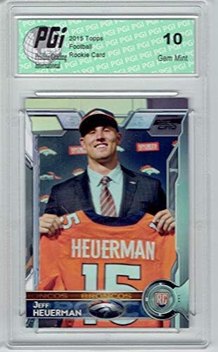 Jeff Heuerman 2015 Topps Football 465 Denver Broncos Rookie Card PGI 10 - Carduri de fotbal nesemnate