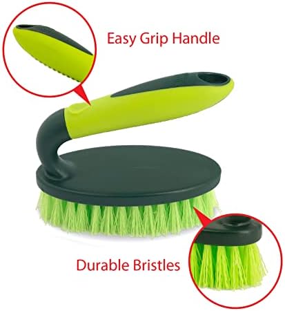 Pine-Sol Heavy Duty Scrub Brush - comfort Grip | design mâner de fier | scruber universal pentru curățarea bucătăriei, băii,